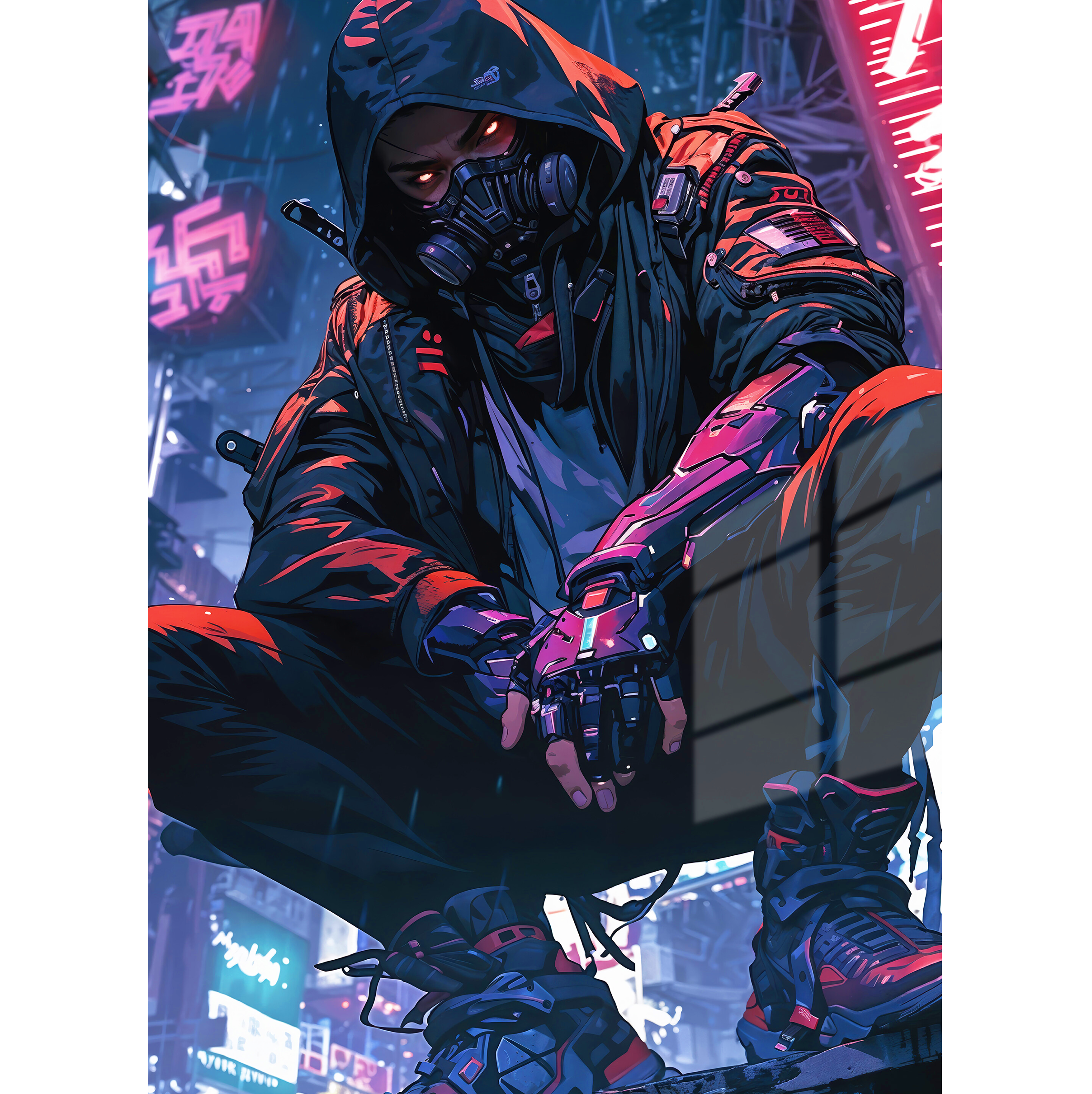 Cyberpunk Metal Poster