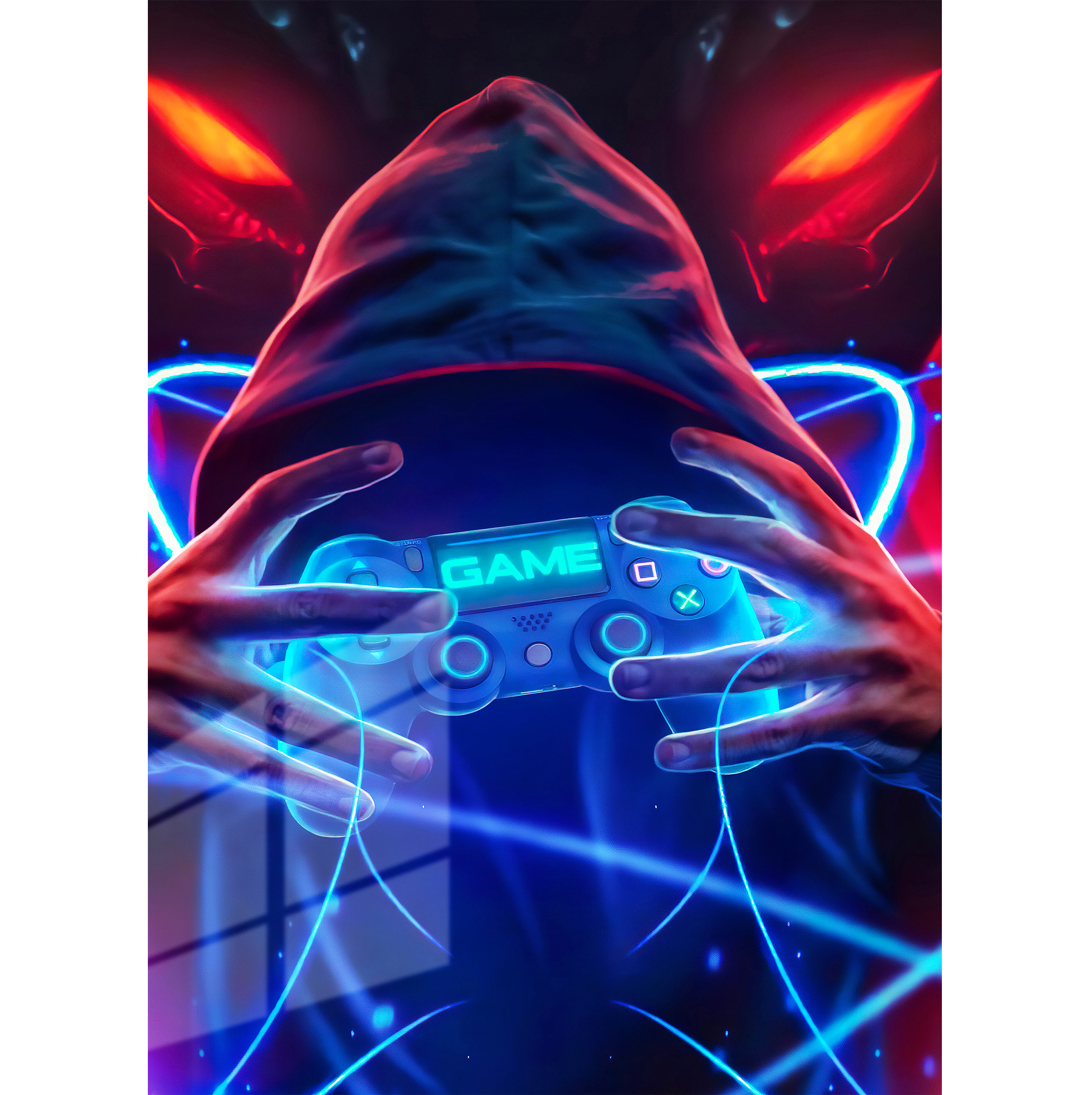 Neon Gaming Art